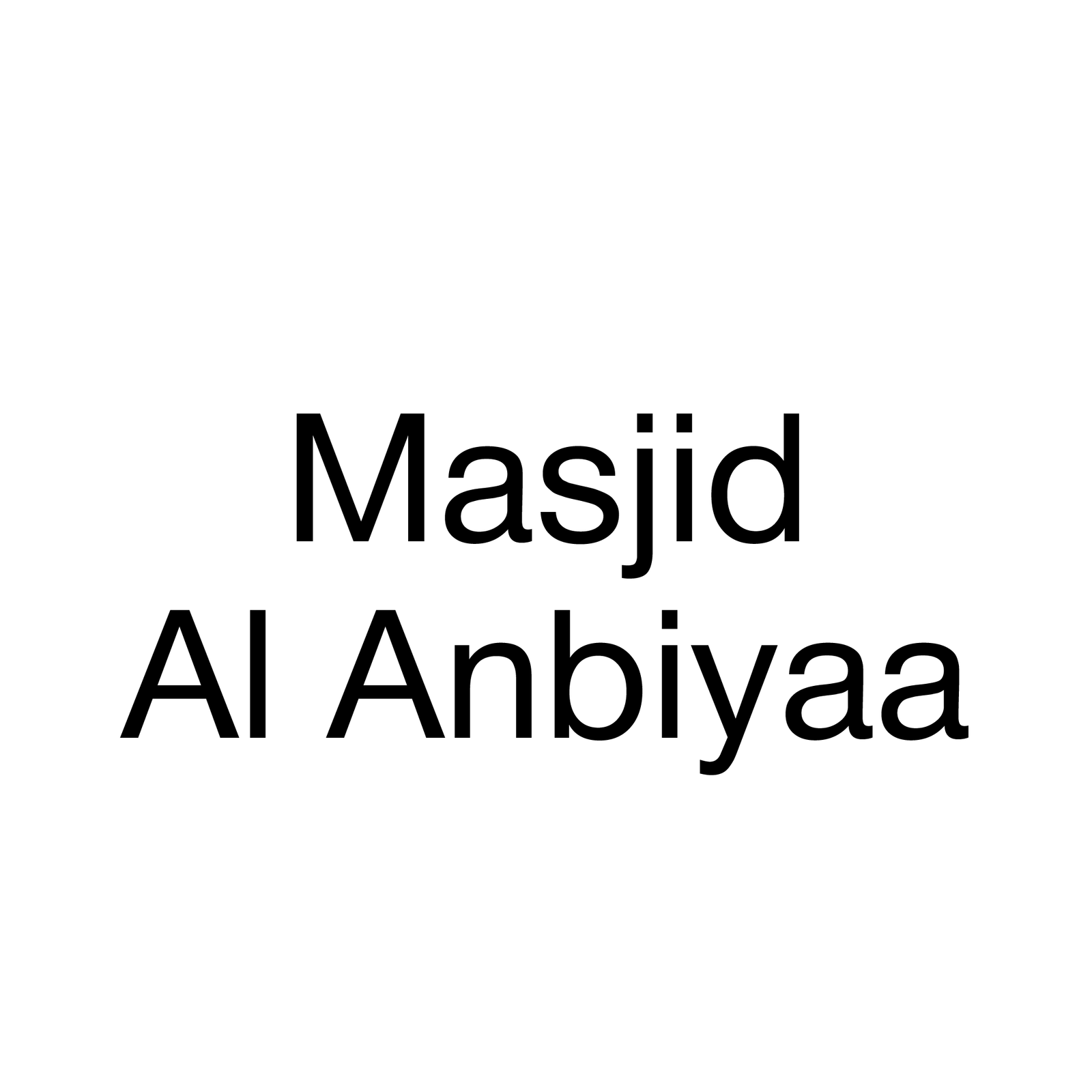 Masjid Al Anbiyaa Logo